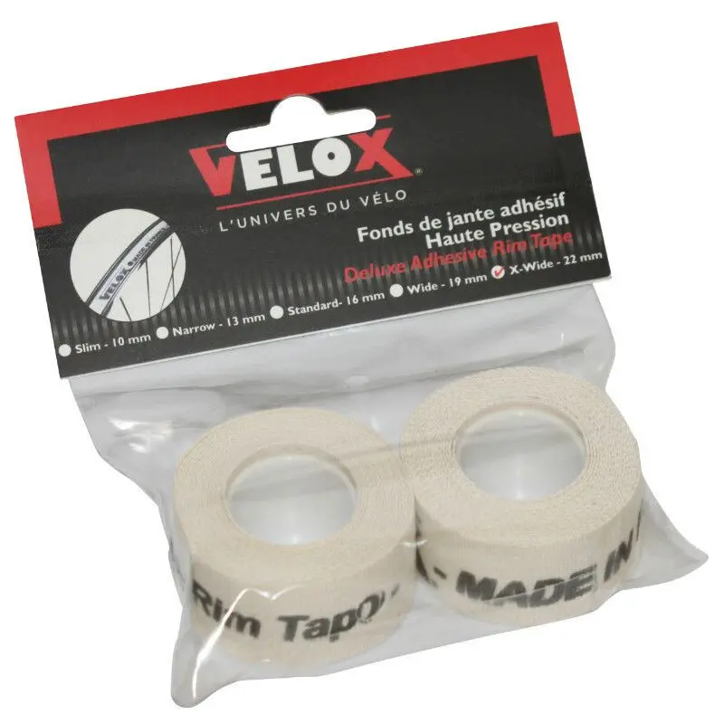 Velo Store - UK 2 pieces on card rim tape Velox 22 mm | Extra 10% off with Subscription, Postage £16.79 to UK Fedex.