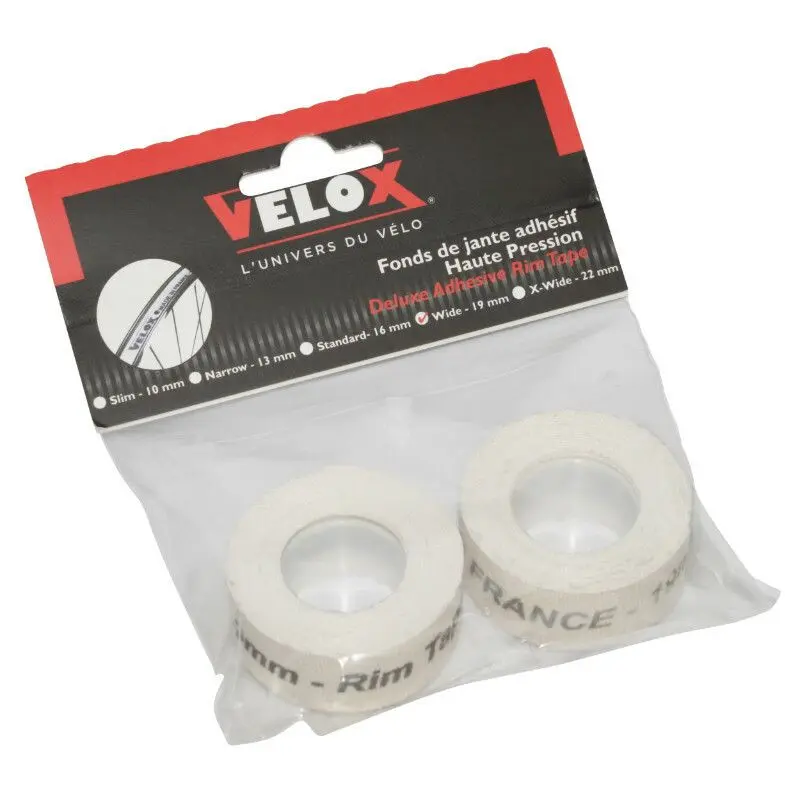 Velo Store - UK 2 pieces on card rim tape Velox 19 mm | Extra 10% off with Subscription, Postage £16.79 to UK Fedex.