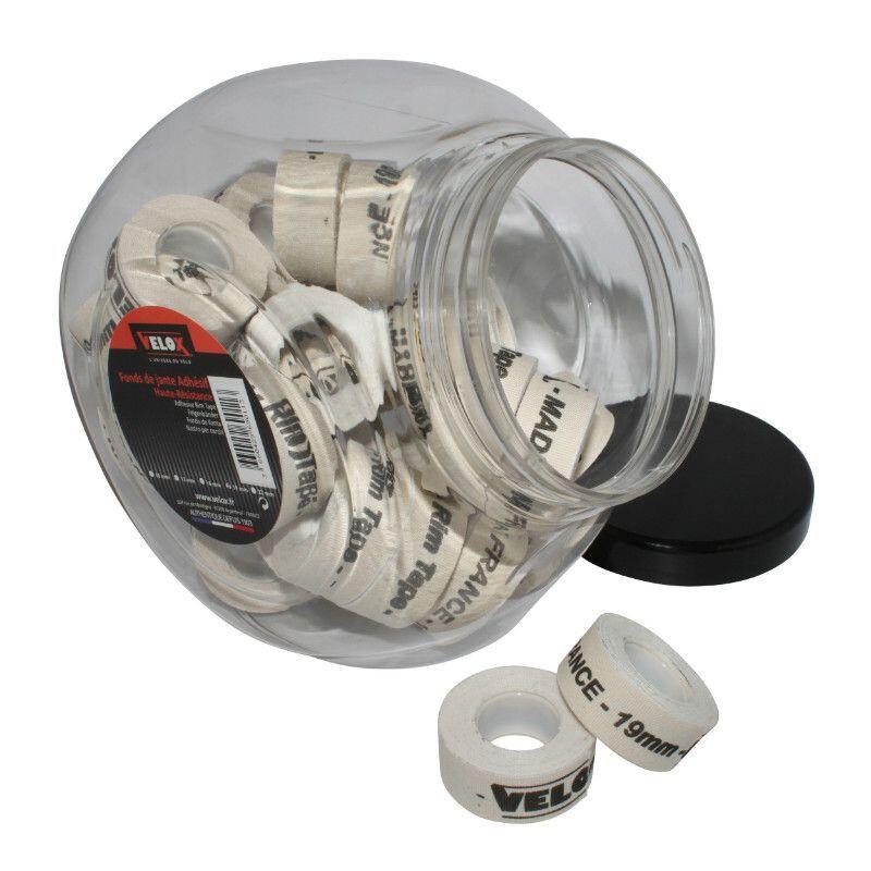 Velo Store - UK Jar of 30 rolls of adhesive rim tape Velox 19 mm | Extra 10% off with Subscription, Postage £16.79 to UK Fedex.