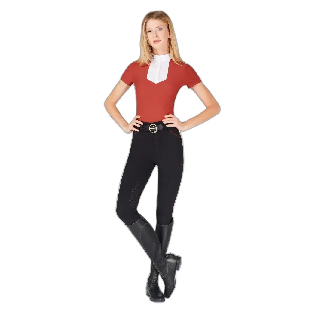 Meilleurs prix pour Polo de concours équitation manches longues femme Vestrum Porto Venere