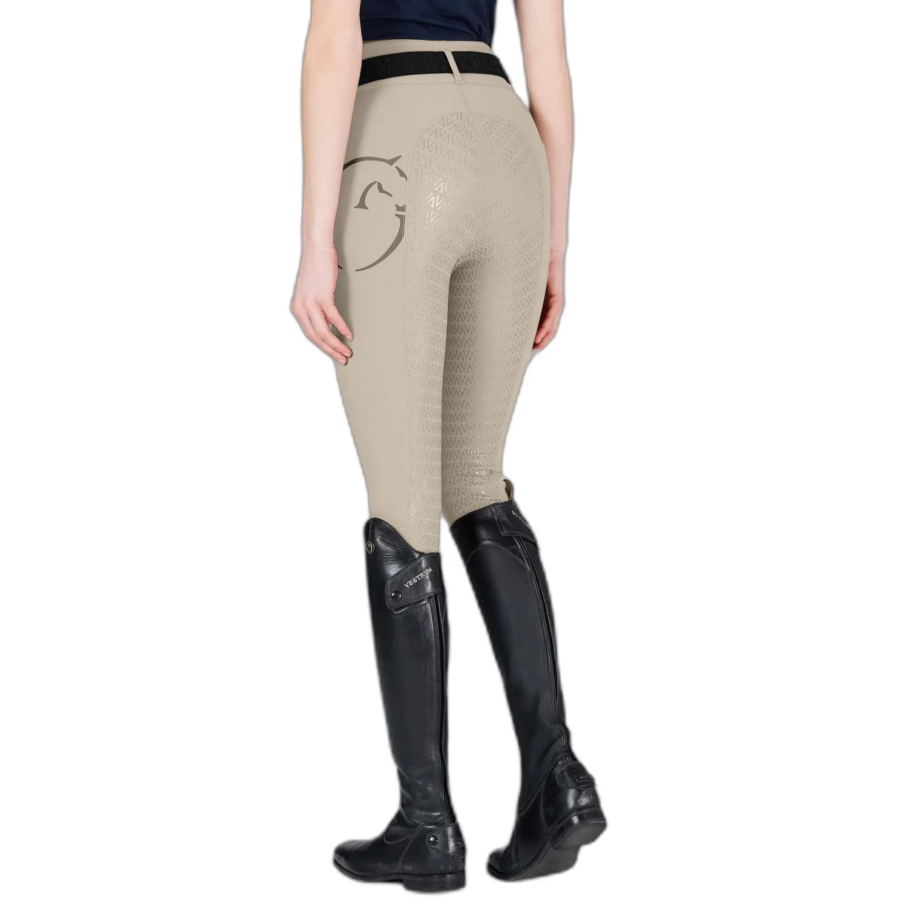 Vestrum Women's Beige Full Grip Riding Trousers For Molveno