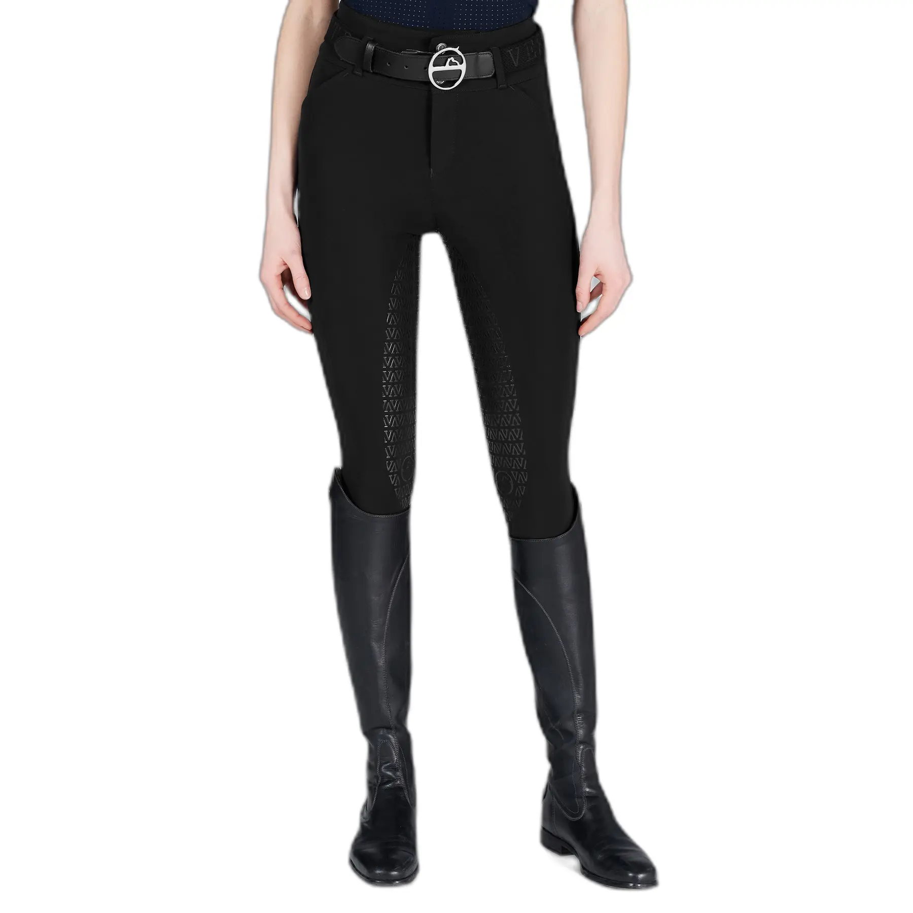 Vestrum Women's Noir Full Grip Riding Trousers For Molveno Tk