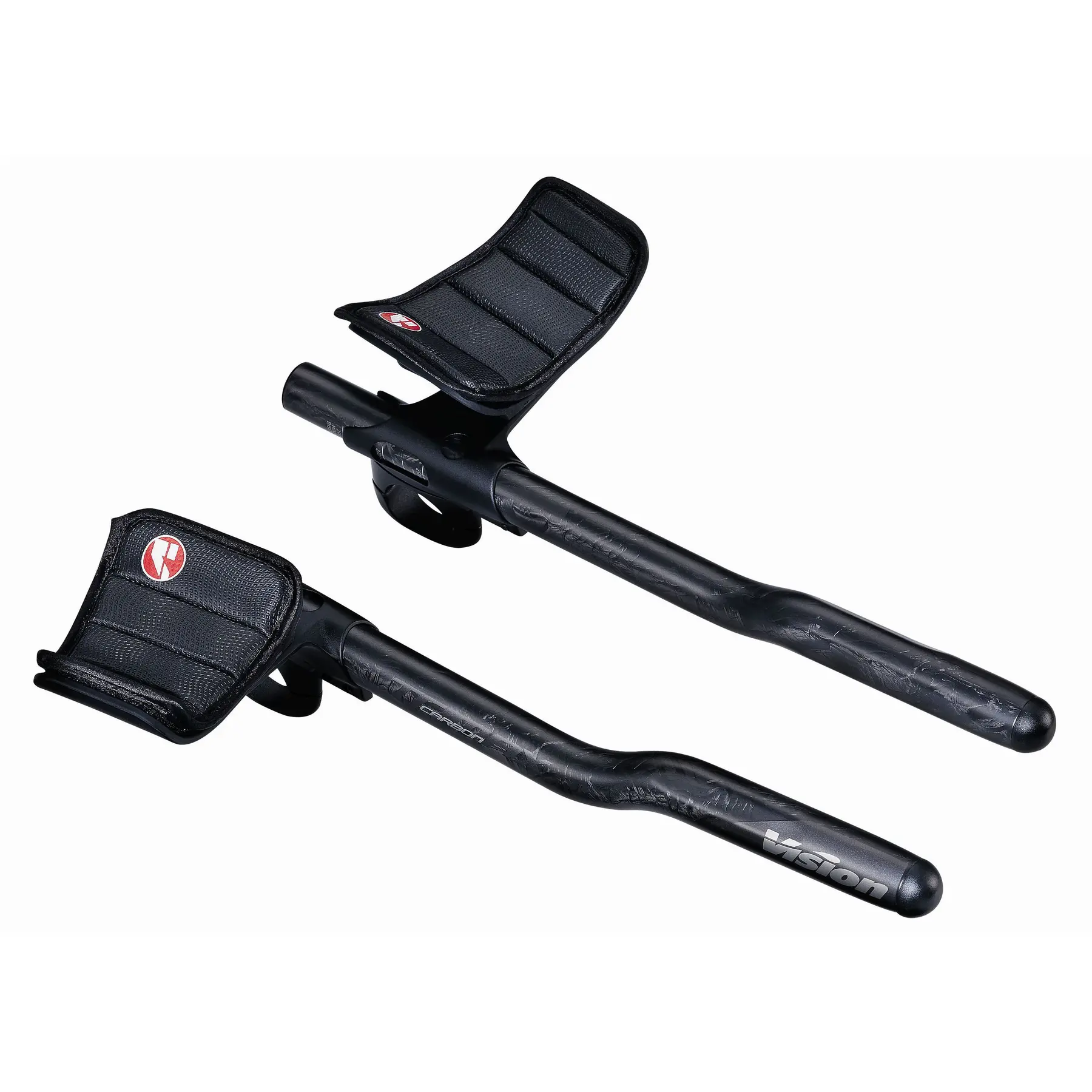Uitbreidingen Vision Trimax carbone clip-on réglable r-bend v18