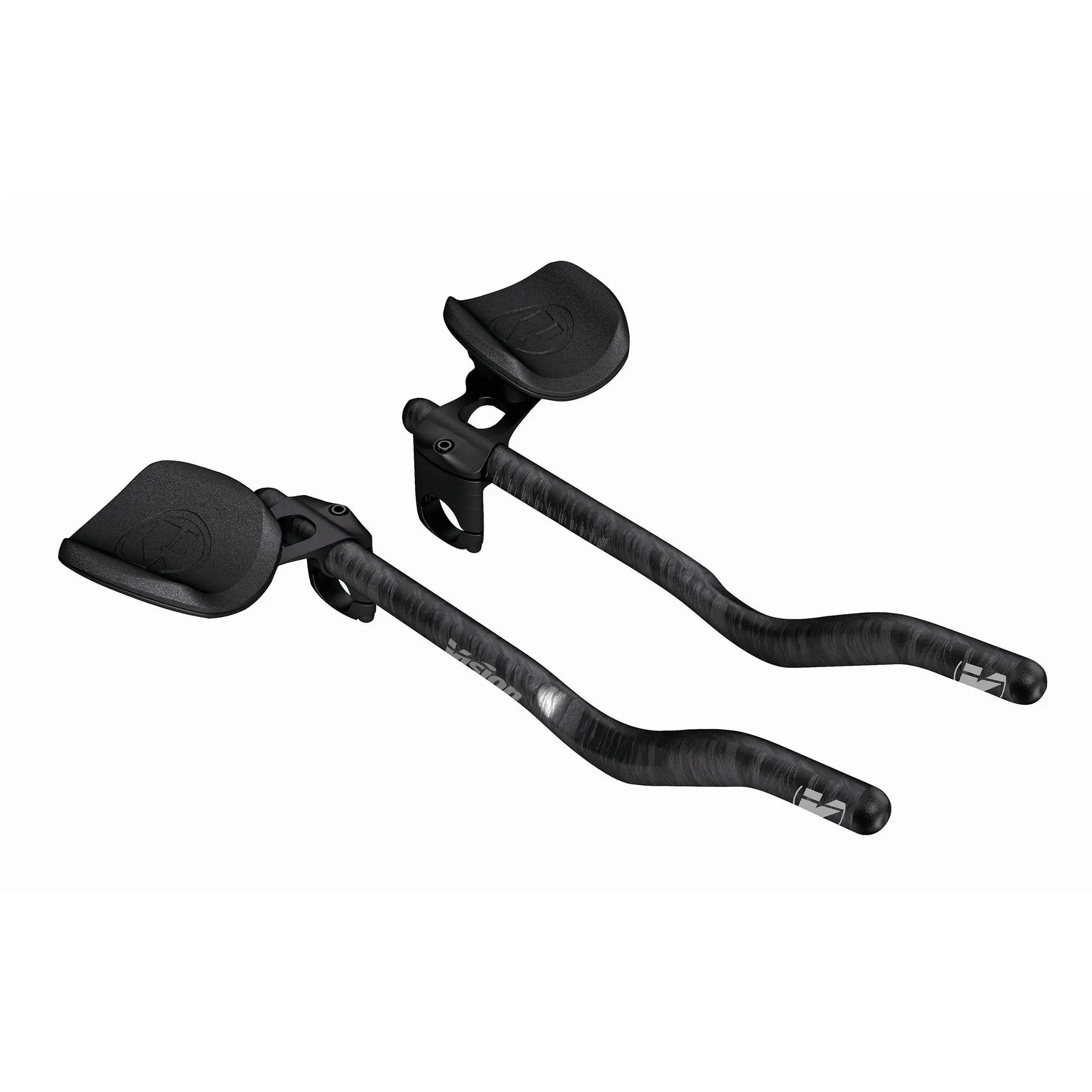 Vision Trimax Carbon Clip-on Js-bend Aerosturen Zilver