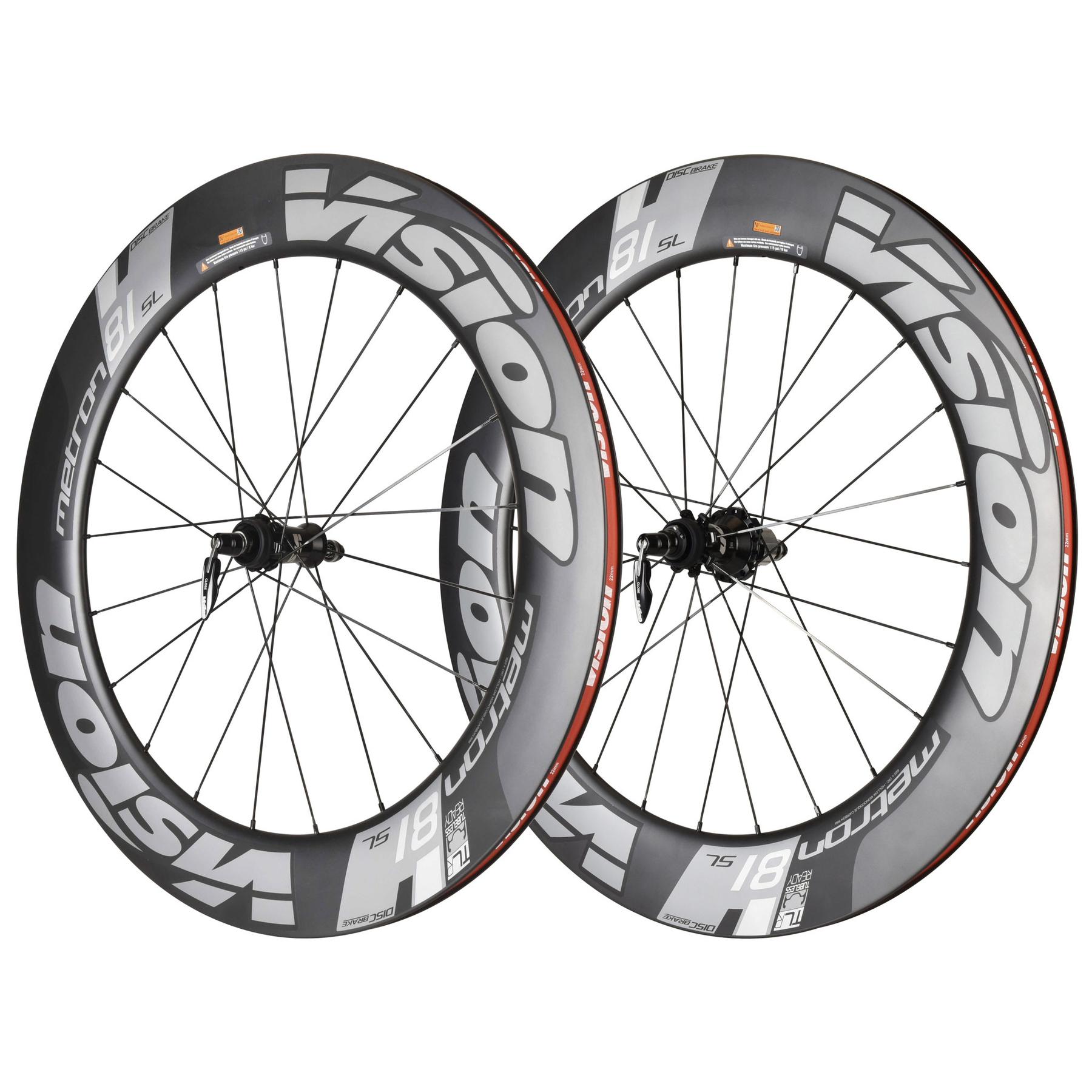 Velo Store - UK Disc wheels with tyres Vision Metron 81 sl center locks tl sh11 | Extra 10% off with Subscription, Postage £16.79 to UK Fedex.