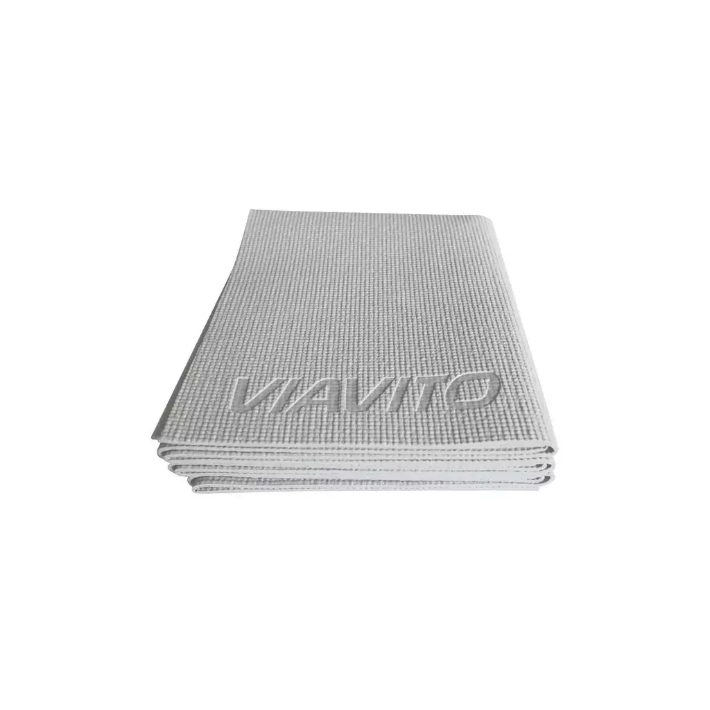 Viavito Tapis de yoga Pliant de Voyage, Gris, Taille TU