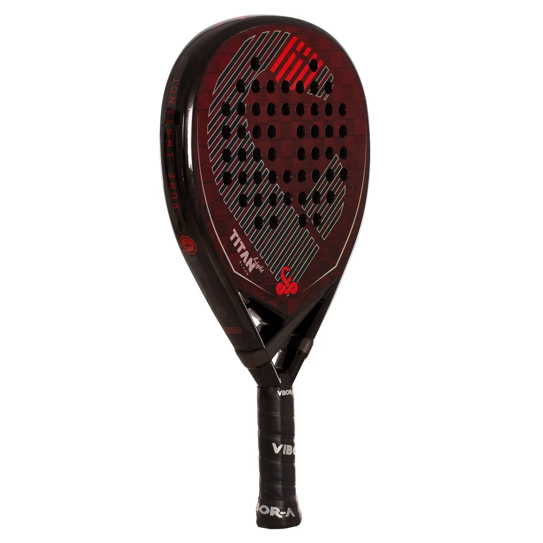 Padel-Schläger mit Handgelenkband und Overgrip Vibora (x3)