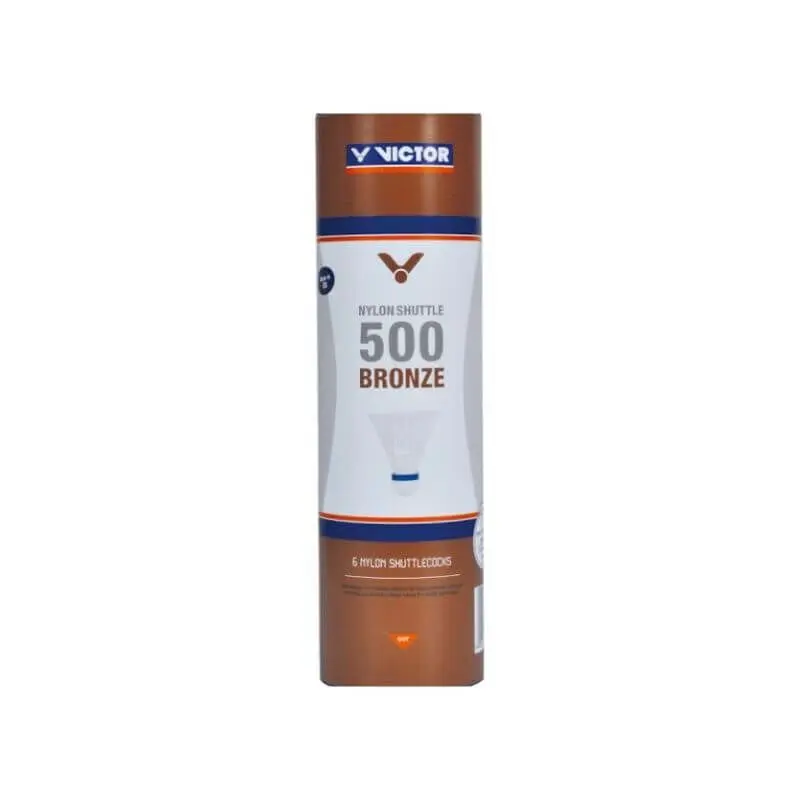 Tube mit 6 Badminton-Federbällen Victor Nylon 500