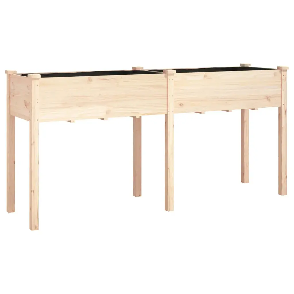 Meilleurs prix pour Jardinière avec doublure bois massif de sapin vidaXL