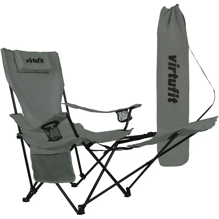 Chaise pliante avec repose-pieds VirtuFit
