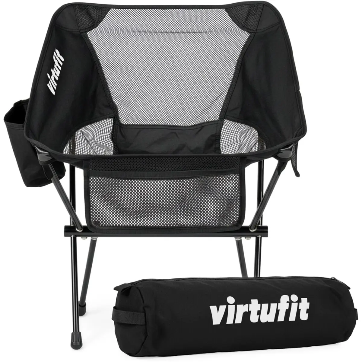 Virtufit Unisex Noir Folding Chair Stoel Compact