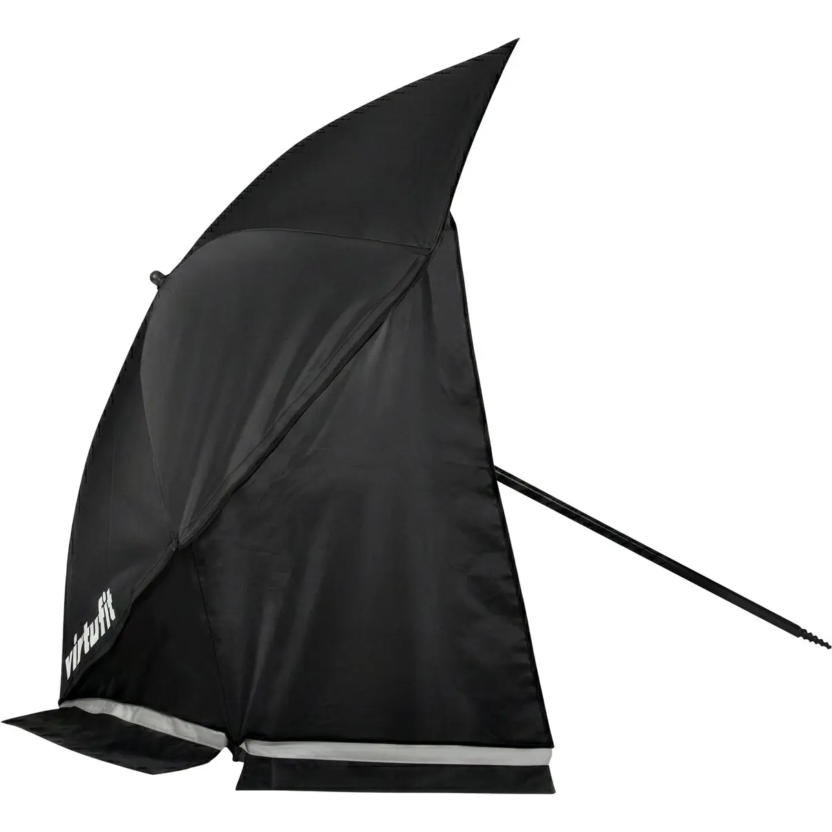 Virtufit Unisex Noir Beach Parasol With Windbreak