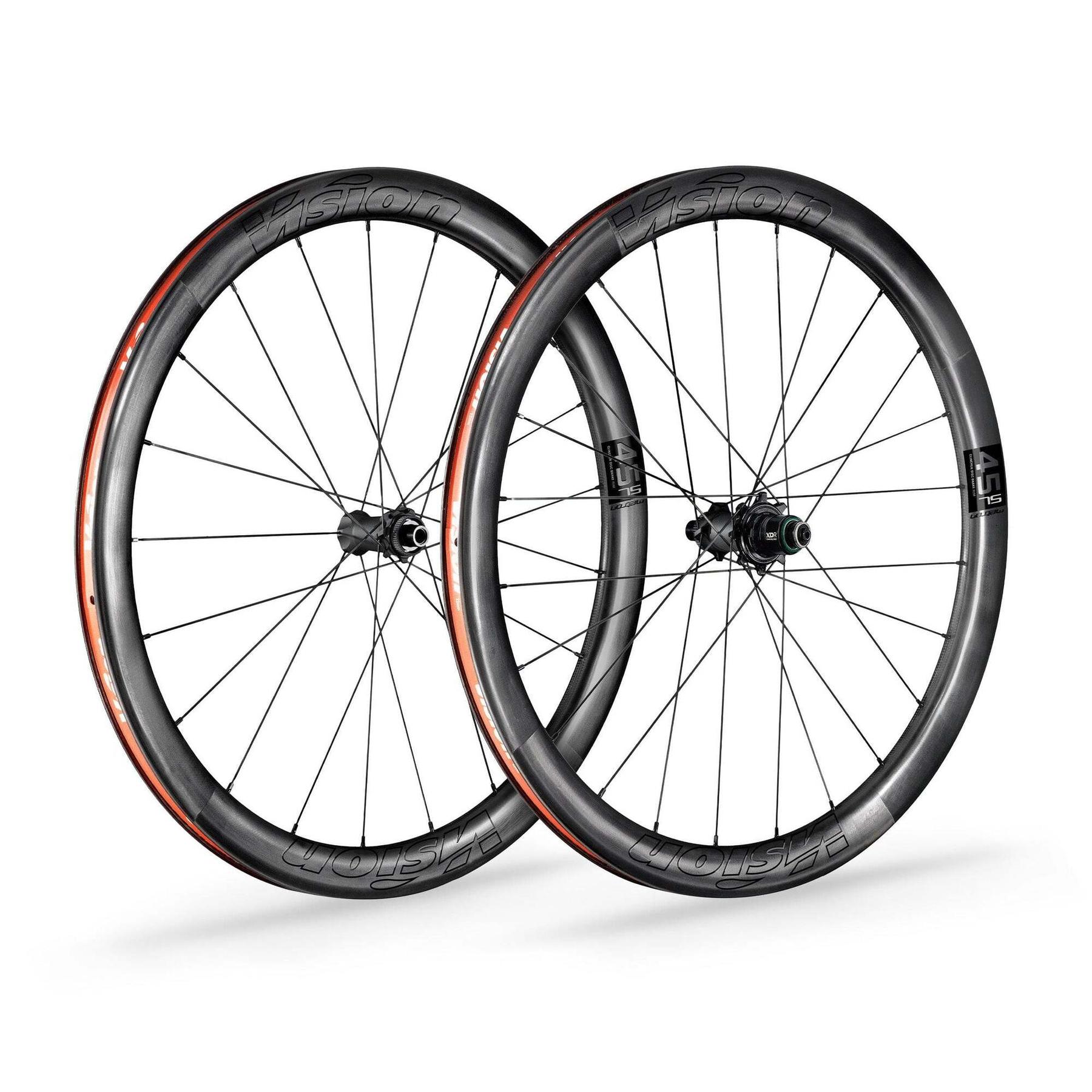 Velo Store - UK Pair of center lock disc wheels with tires Vision Metron 45 SL TL XDR | Extra 10% off with Subscription, Postage £16.79 to UK Fedex.