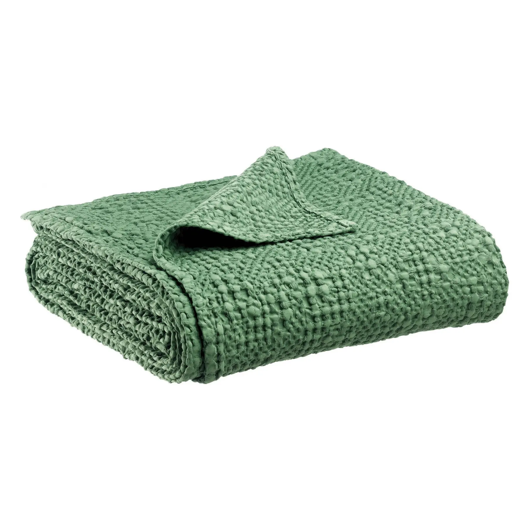 Bettüberwurf aus Baumwolle stonewashed Vivaraise Tana