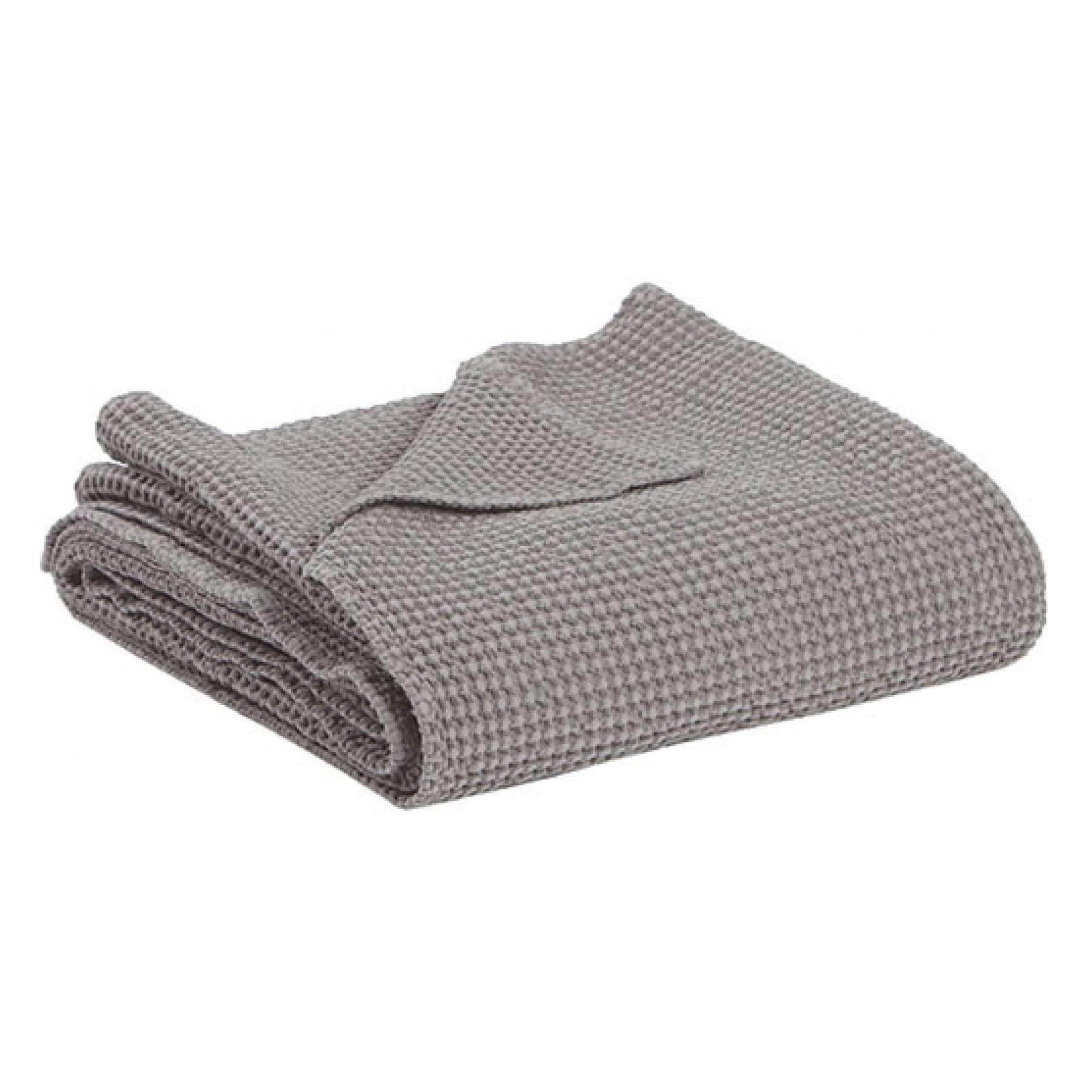 3660565070435 - Bettüberwurf aus Baumwolle stonewashed Maia