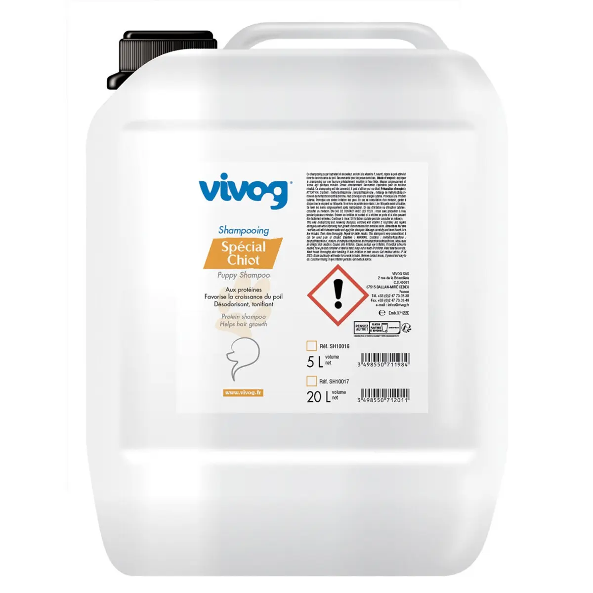 Shampoing pour chien spécial Vivog