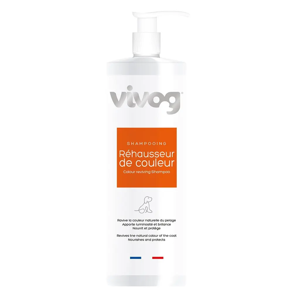 Shampoing pour chien rehausseur de couleurs Vivog