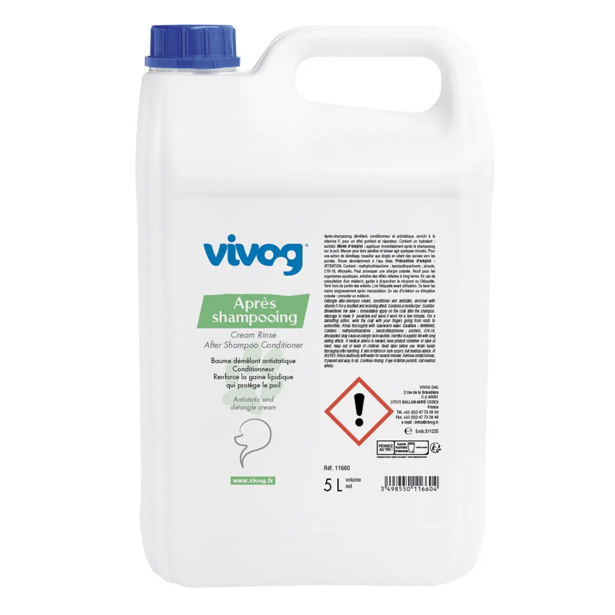 Après-shampoing pour chien Vivog