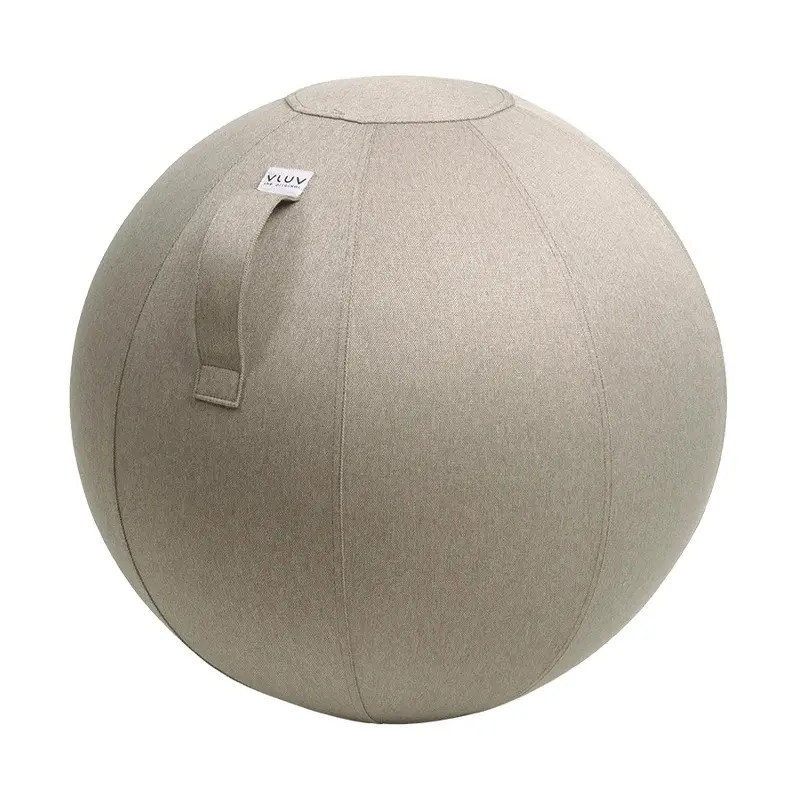 4260534590996 - VLUV LEIV Sitzball Stoffbezug in Canvas-Optik 600 - 650 mm steingrau