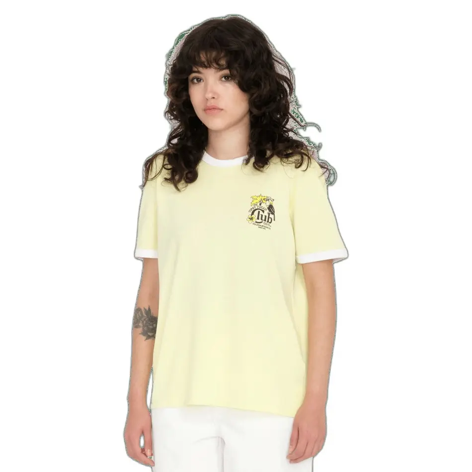 Dames-T-shirt Volcom Truly Ringer