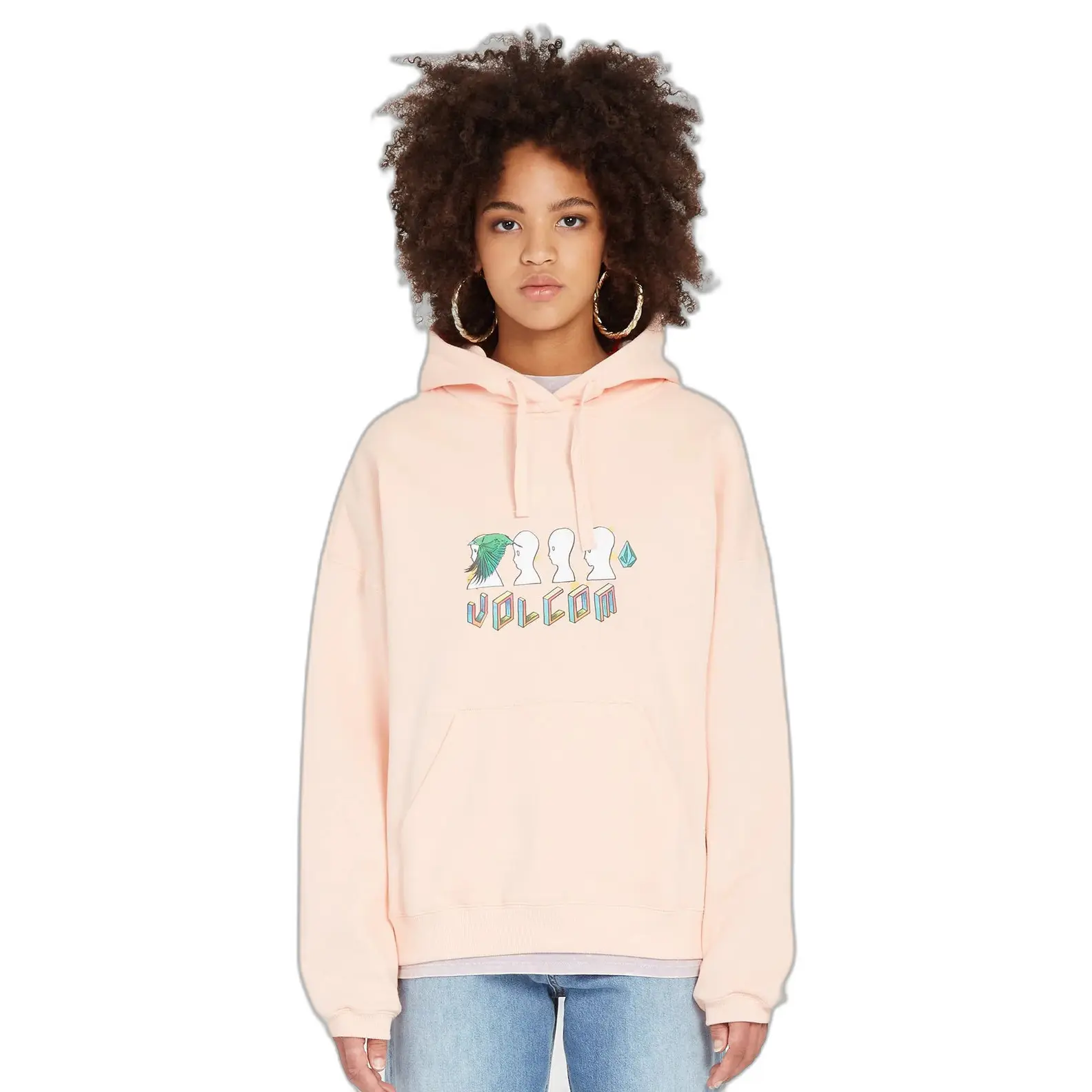 Felpa a girocollo con cappuccio donna  Fa Ed Merlin Murray