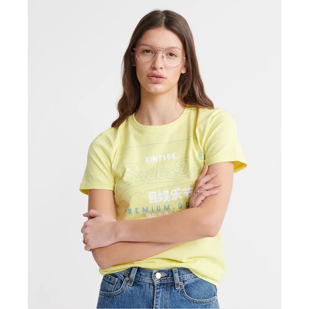 5057842853306 - Damen-T-Shirt aus Bio-Baumwolle mit Kontur Premium Goods Label