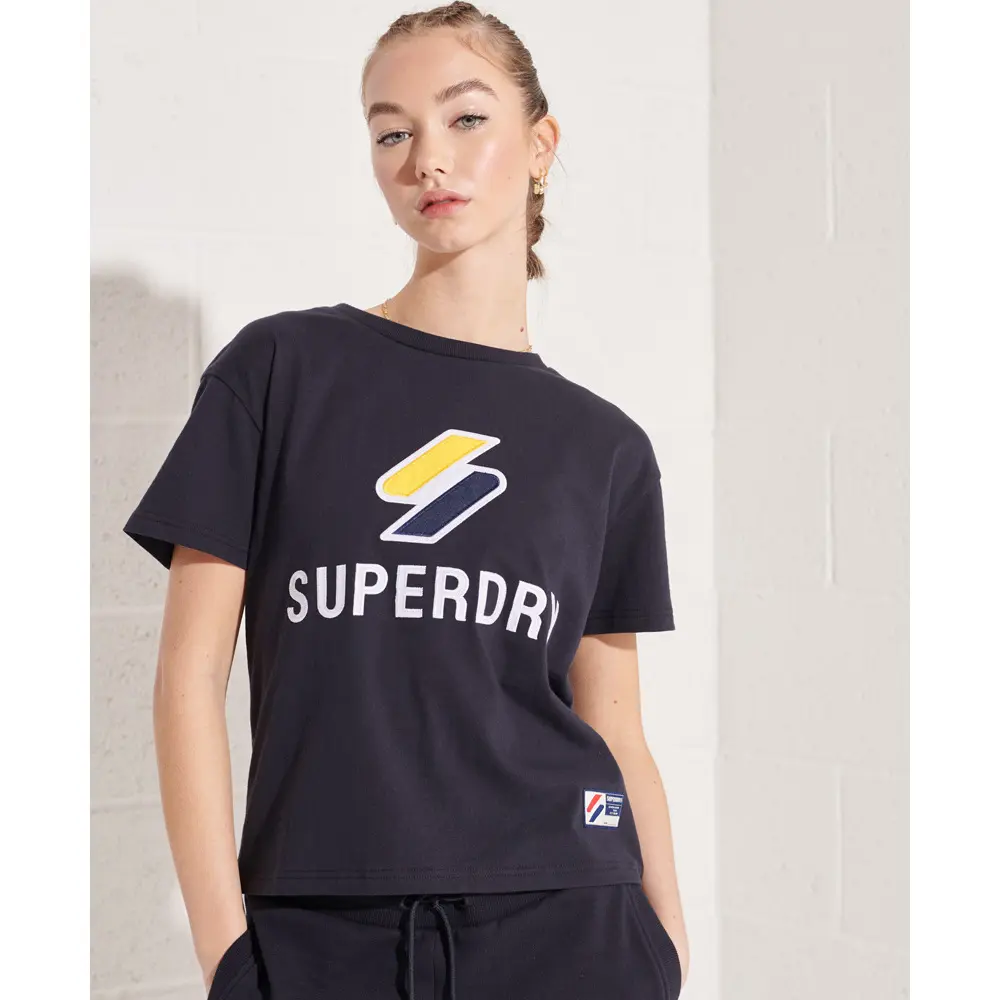 5059046878123 - Womens Klassisches Sportstyle T-Shirt Marineblau - Größe 38 5059046878123 - Womens Klassisches Sportstyle T-Shirt Marineblau - Größe 38