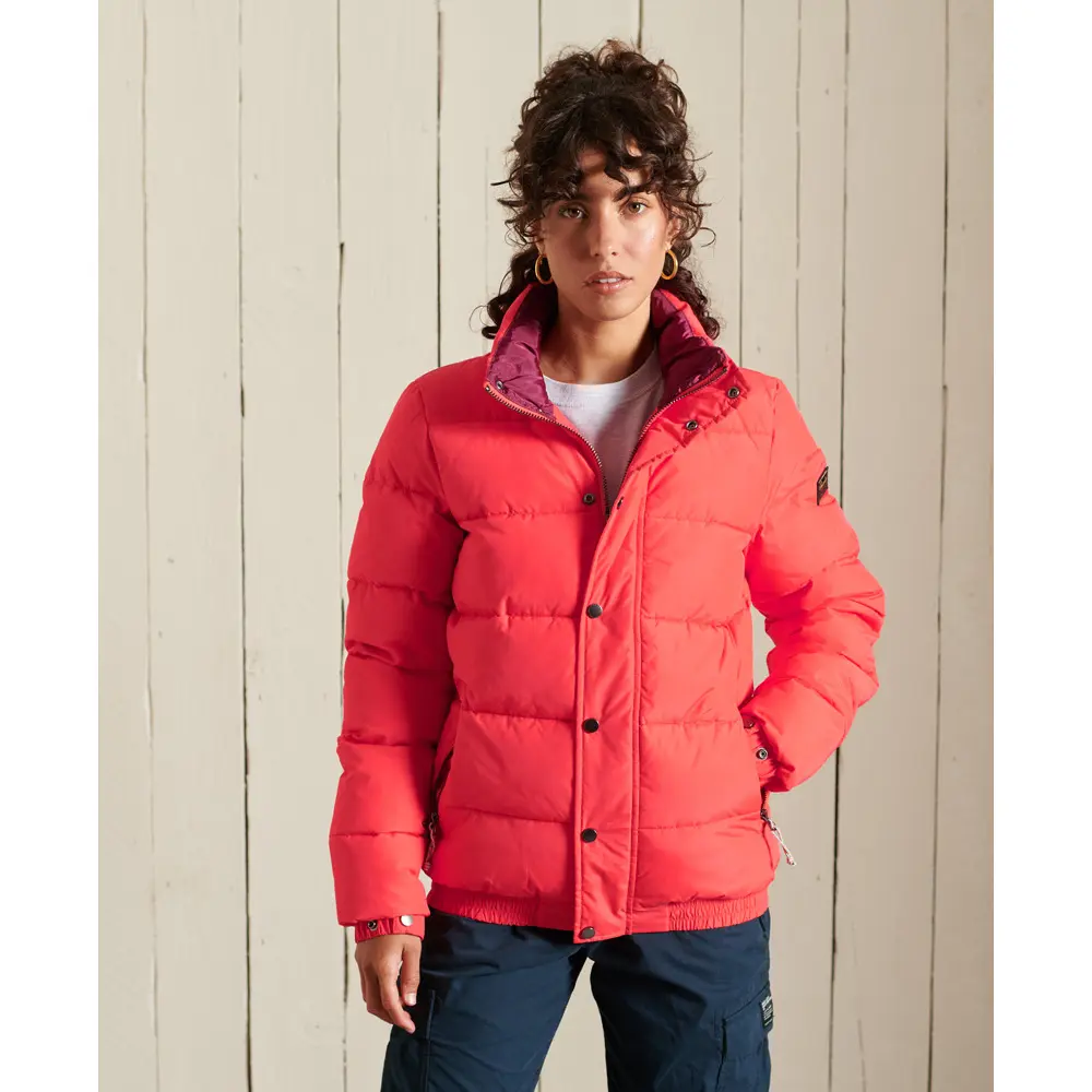 5057847315106 - Womens Source Retro Steppjacke Orange - Größe 36 5057847315106 - Womens Source Retro Steppjacke Orange - Größe 36