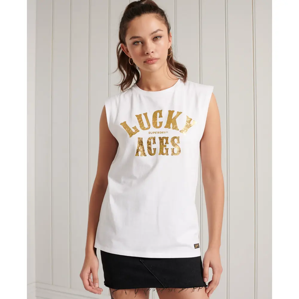 5059046788675 - Tanktop für Frauen Military Logo