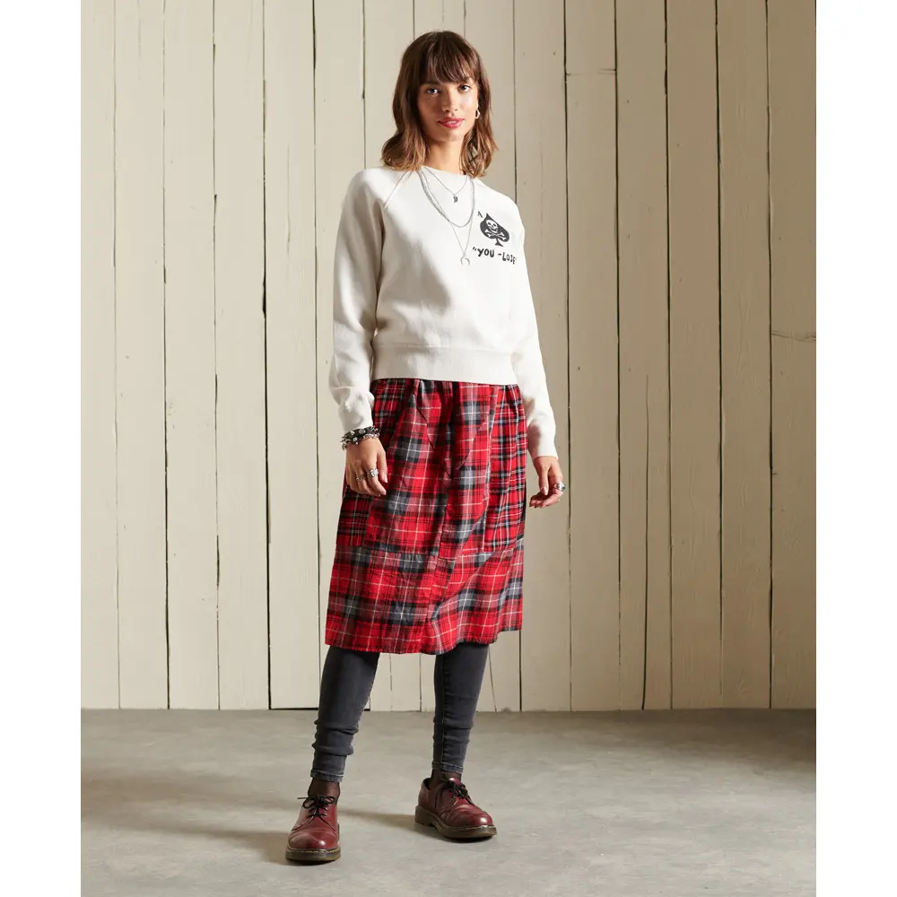 5057847329813 - Pullover mit Rundhalsausschnitt aus bestickter Bio-Baumwolle für Damen Superdry