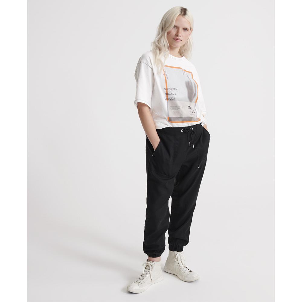 5057842891933 - Damen Sonoran Tencel-Jogginghose Schwarz - Größe 24 30