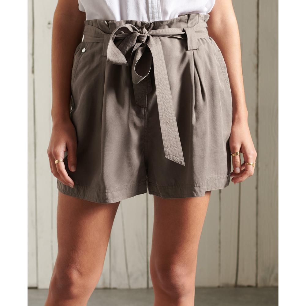 5057842863886 - Womens Desert Paperbag-Shorts Kaki - Größe 38