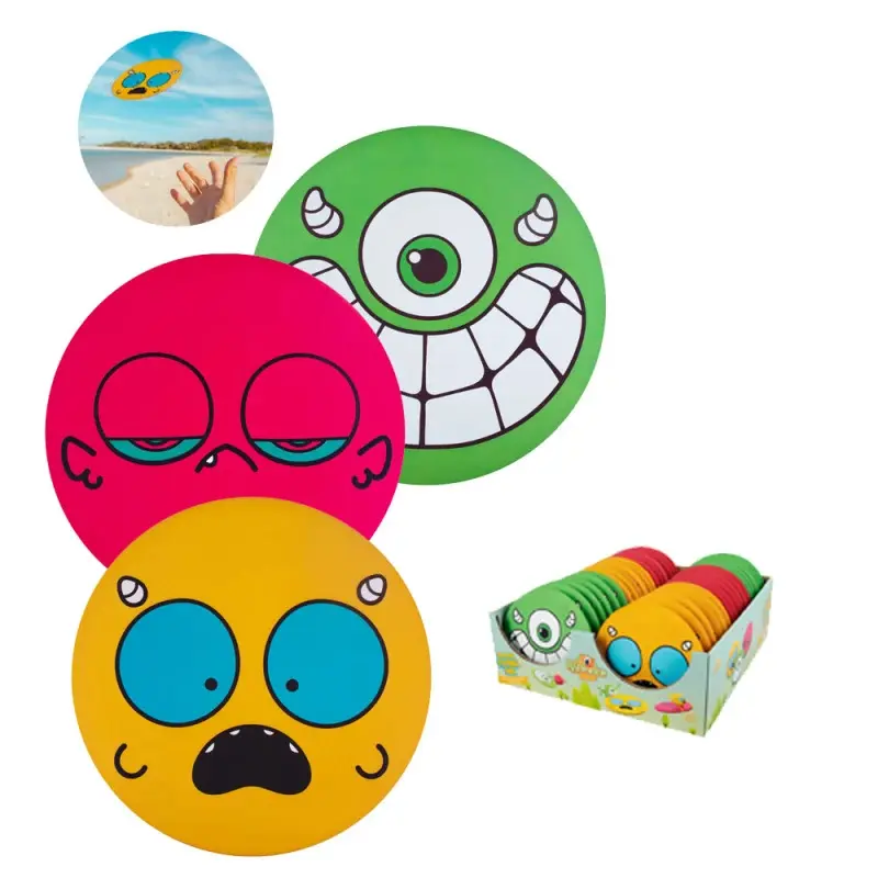 0840001940390 - Heads Super Flying Head Frisbee - assortiert