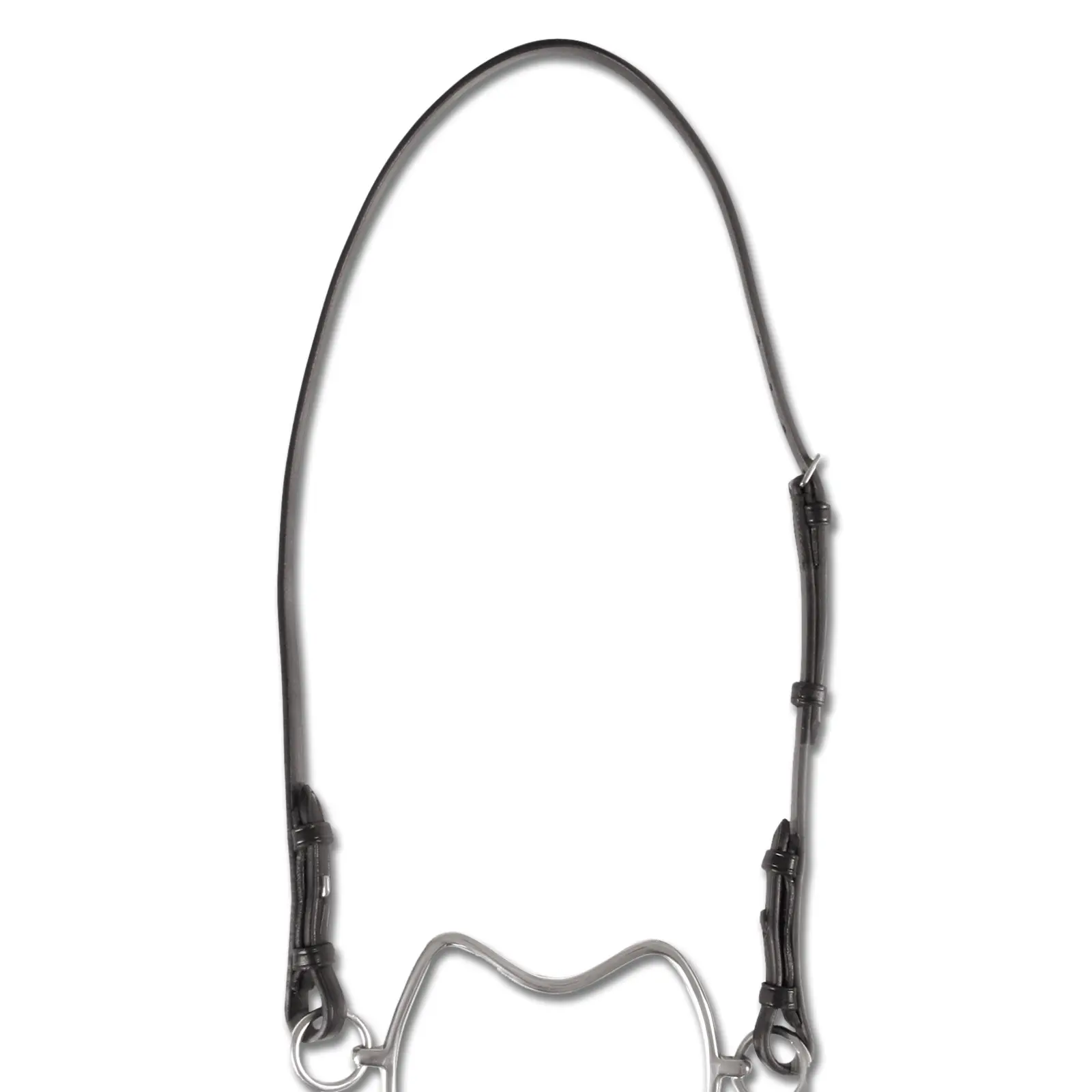 Waldhausen Noir Leather Riding Headpiece Chifney