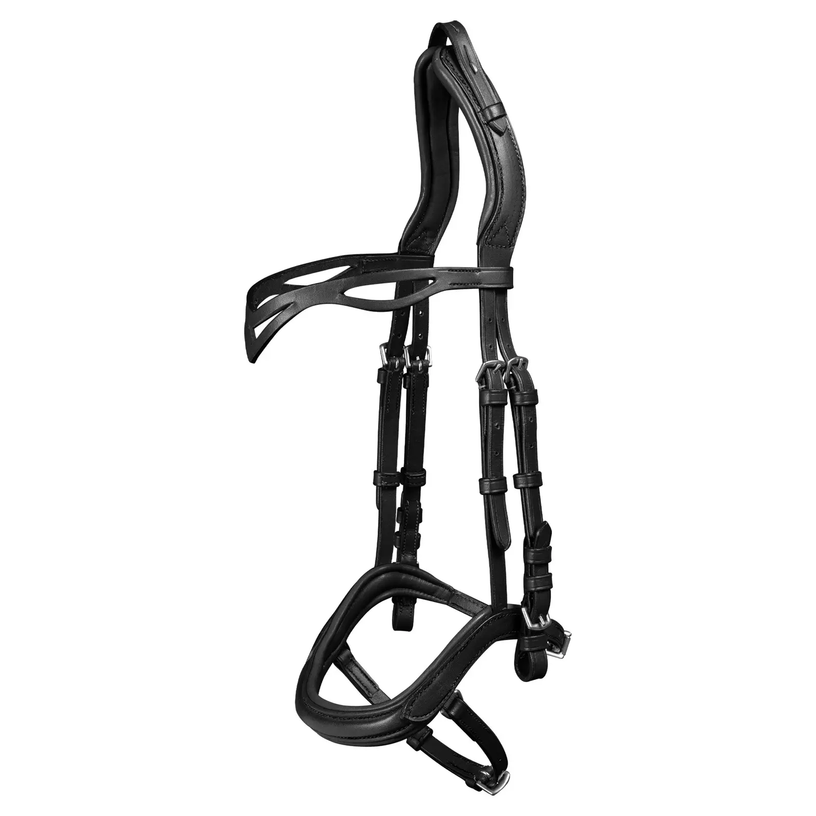 Waldhausen Noir Anatomical Horse Riding Bridles Island