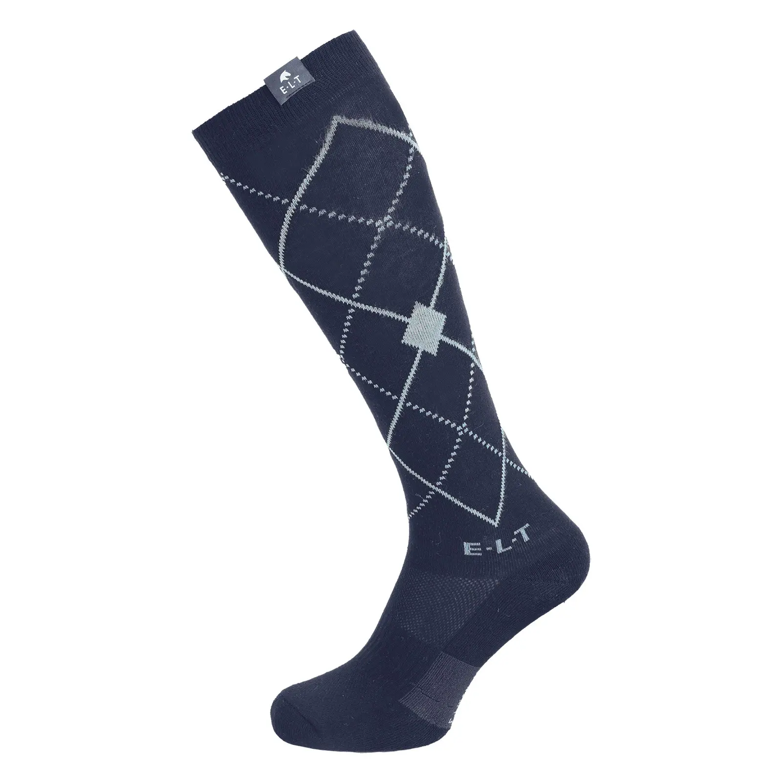 Elt Bleu Riding Socks Argyle