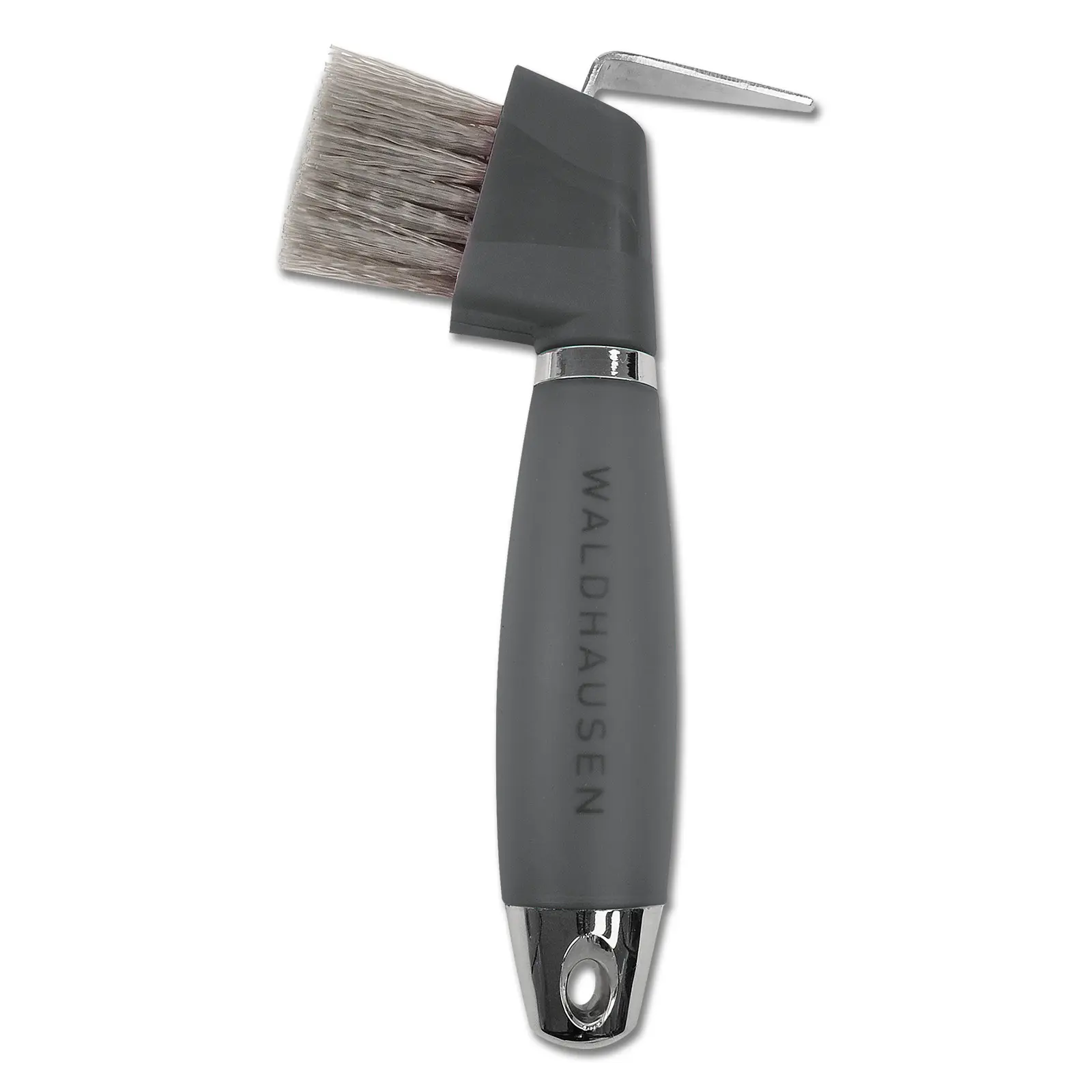 Waldhausen Noir Hoof Pick For Horses With Gel Handle