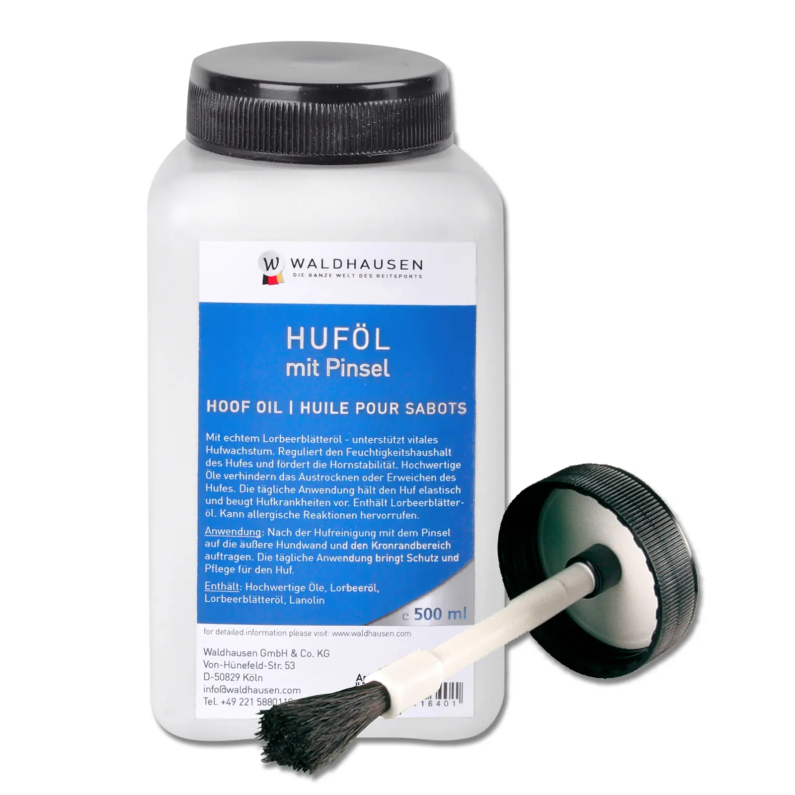 Waldhausen Blanc Horse Hoof Oil With Brush
