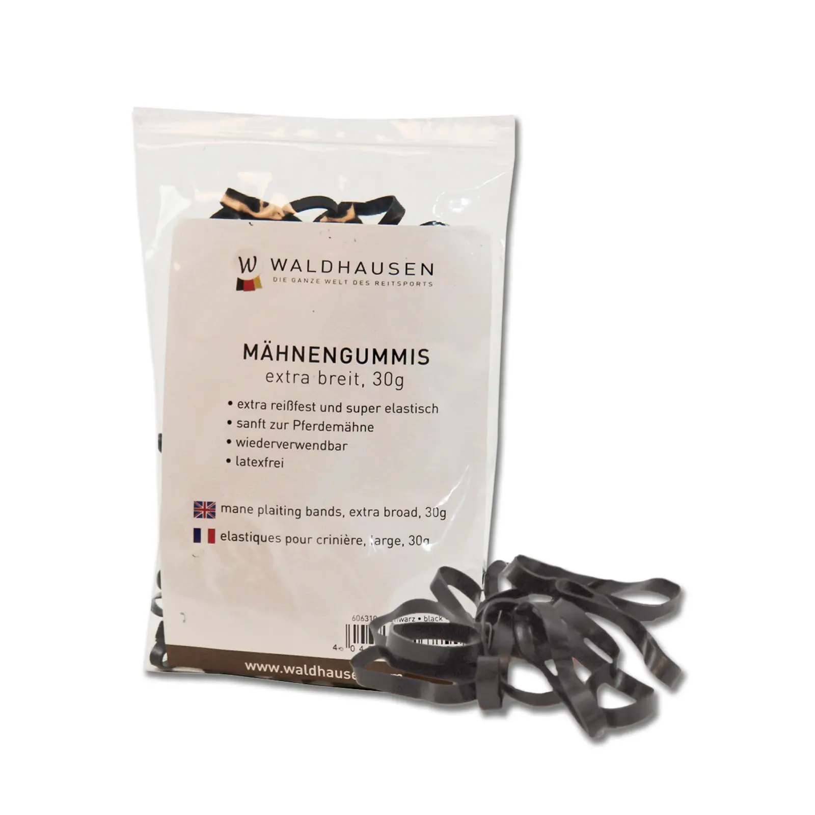Waldhausen Noir Extra Large Mane Elastics