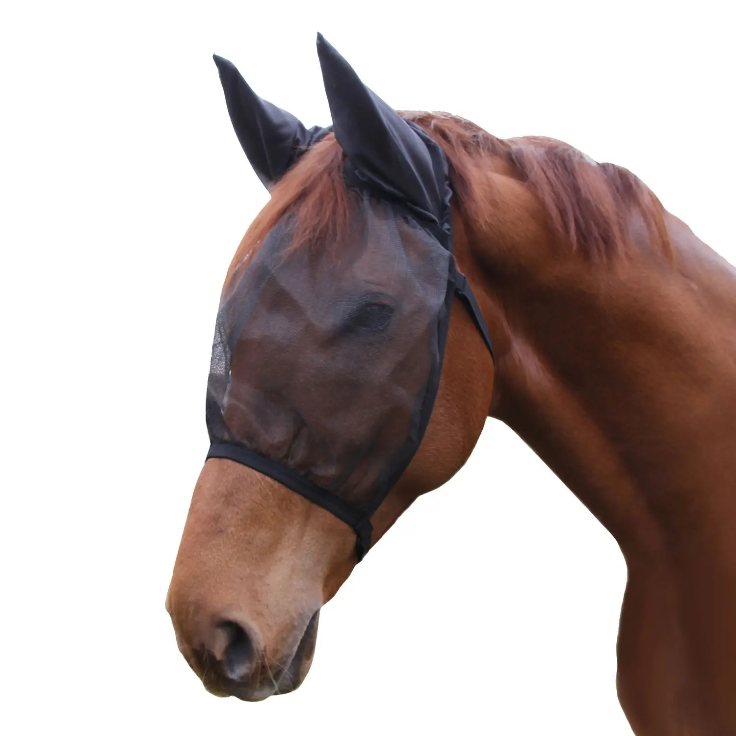 Meilleurs prix pour Masque anti-mouches pour poney avec protection des oreilles Waldhausen Basic (x2)