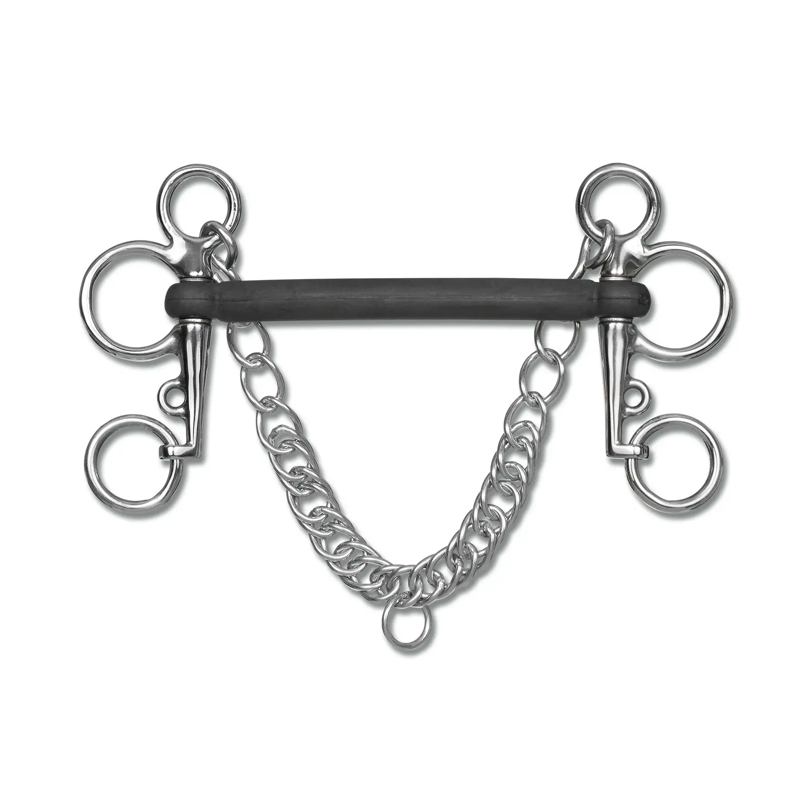 Mors Pelham Waldhausen En Caoutchouc Simple Brisure | Embouchures