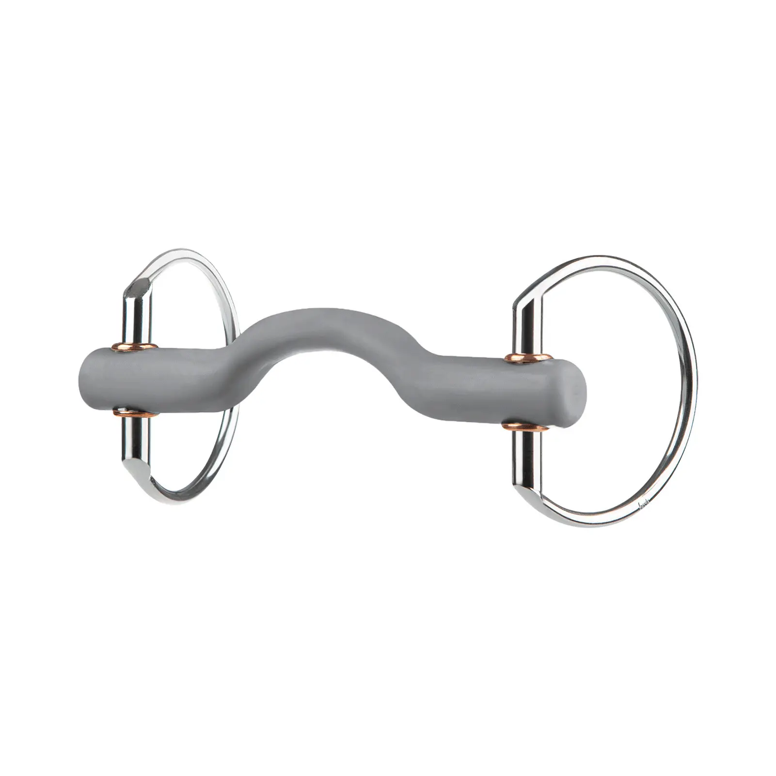 Beris Gris Olive Bit For Horse With Tongue-Passing Cannon, Hard
