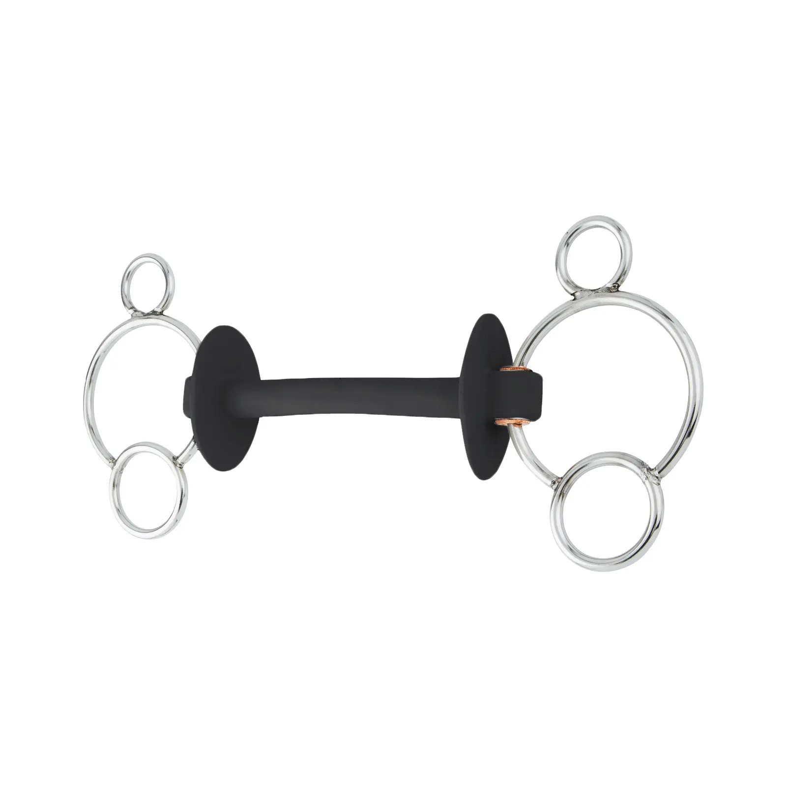 Beris Noir Mouthpiece With 3 Or 4 Rings For Horses Extra Soft Prime