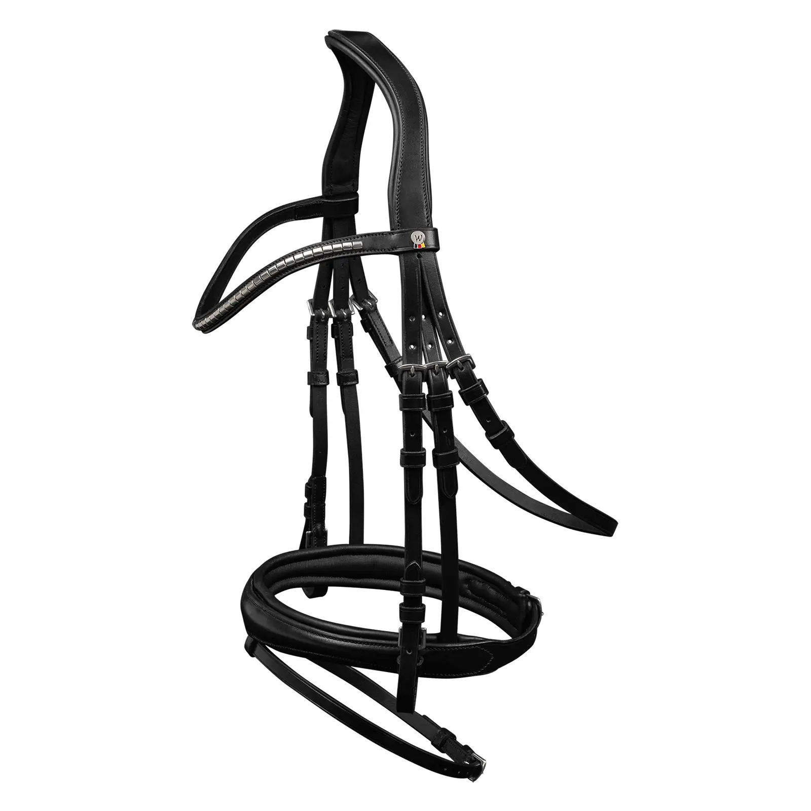 Waldhausen Noir Anatomical Riding Bridle X-Line Clincher