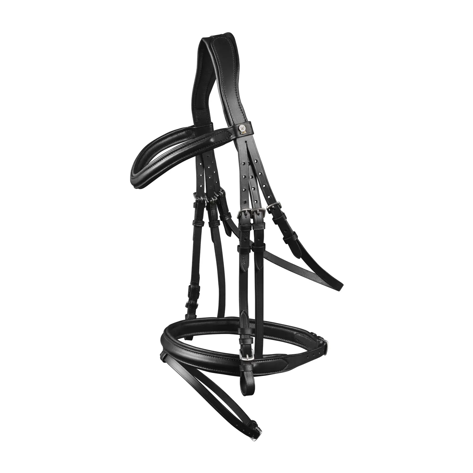 Comparer les prix de Bridon équitation muserolle combinée anatomique Waldhausen X-Line London