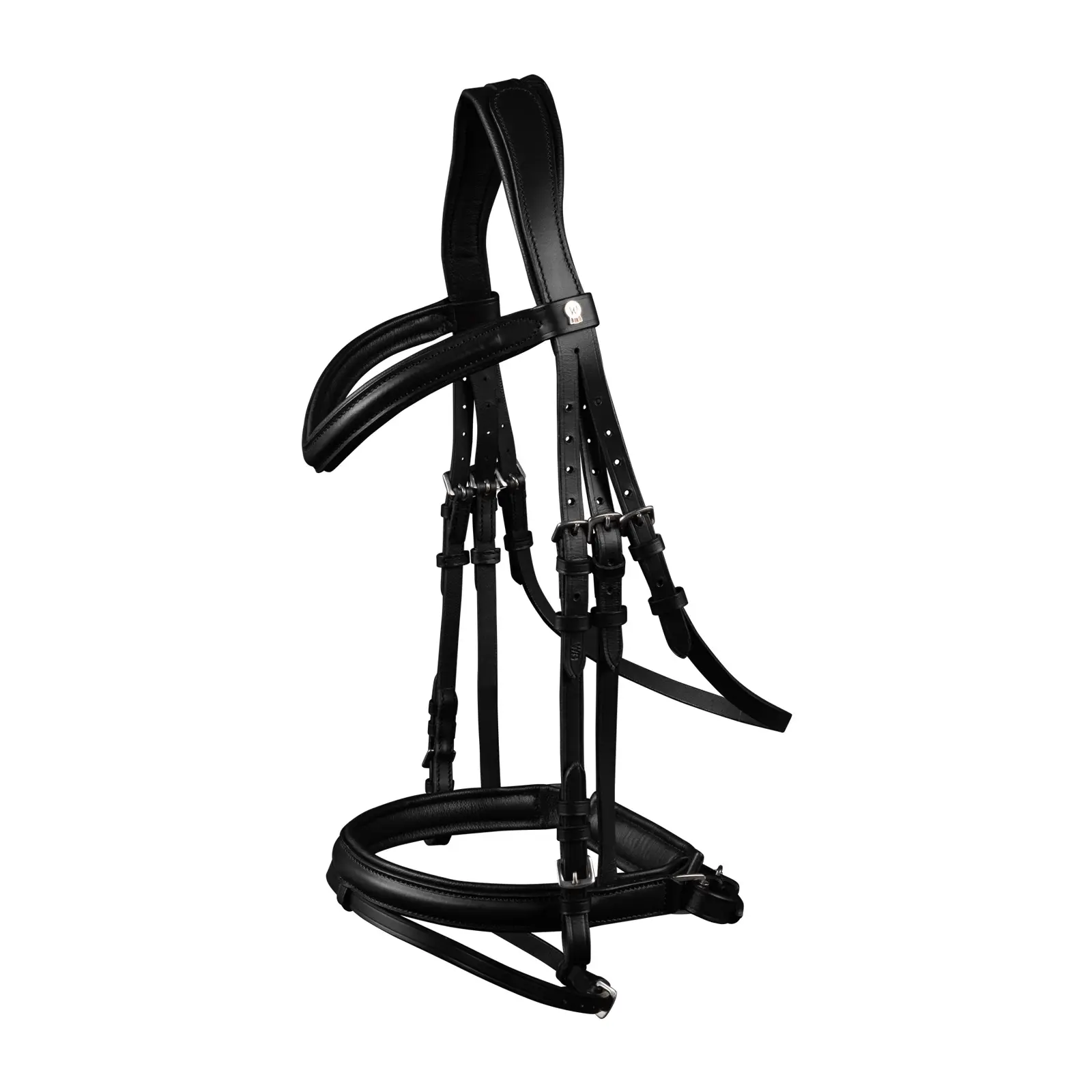 Meilleurs prix pour Bridon équitation muserolle combinée anatomique Waldhausen X-Line stockholm