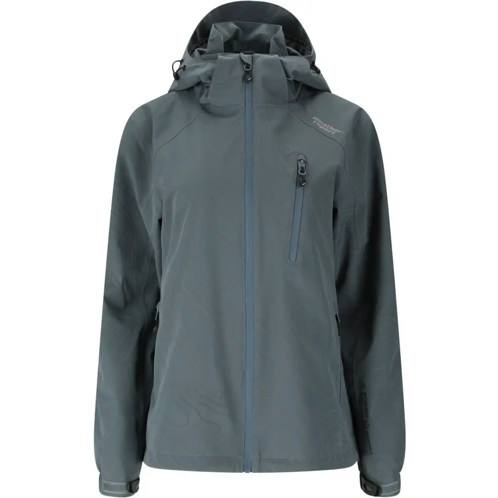 Women's hooded jacket Weather Report Camelia AOP AWG W-PRO 15000