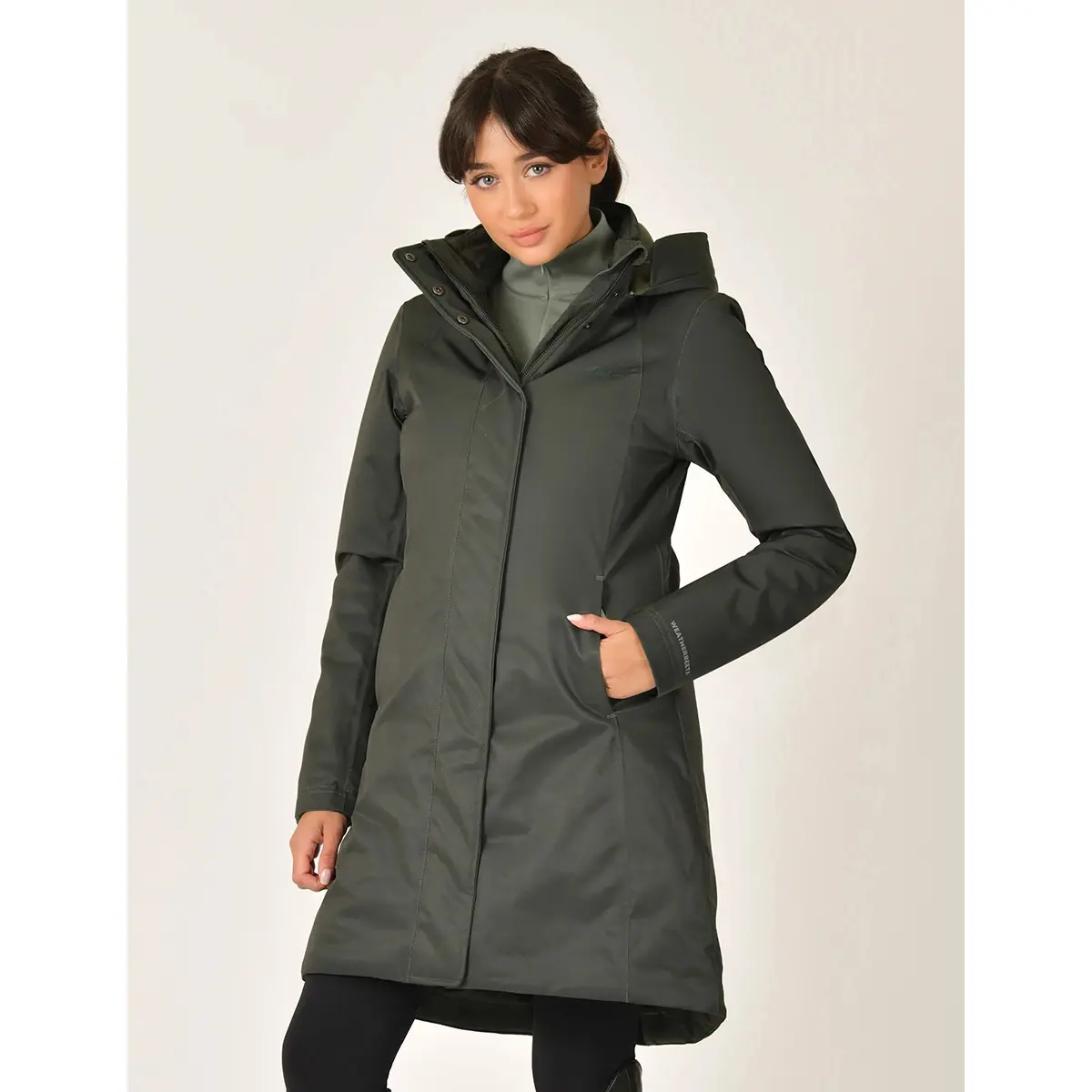 Veste imperméable équitation longue femme Weatherbeeta