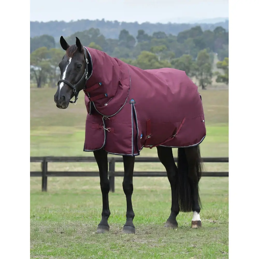 Weatherbeeta Rouge Detachable Neck Outdoor Blanket For Horses Comfitec Essential 220G