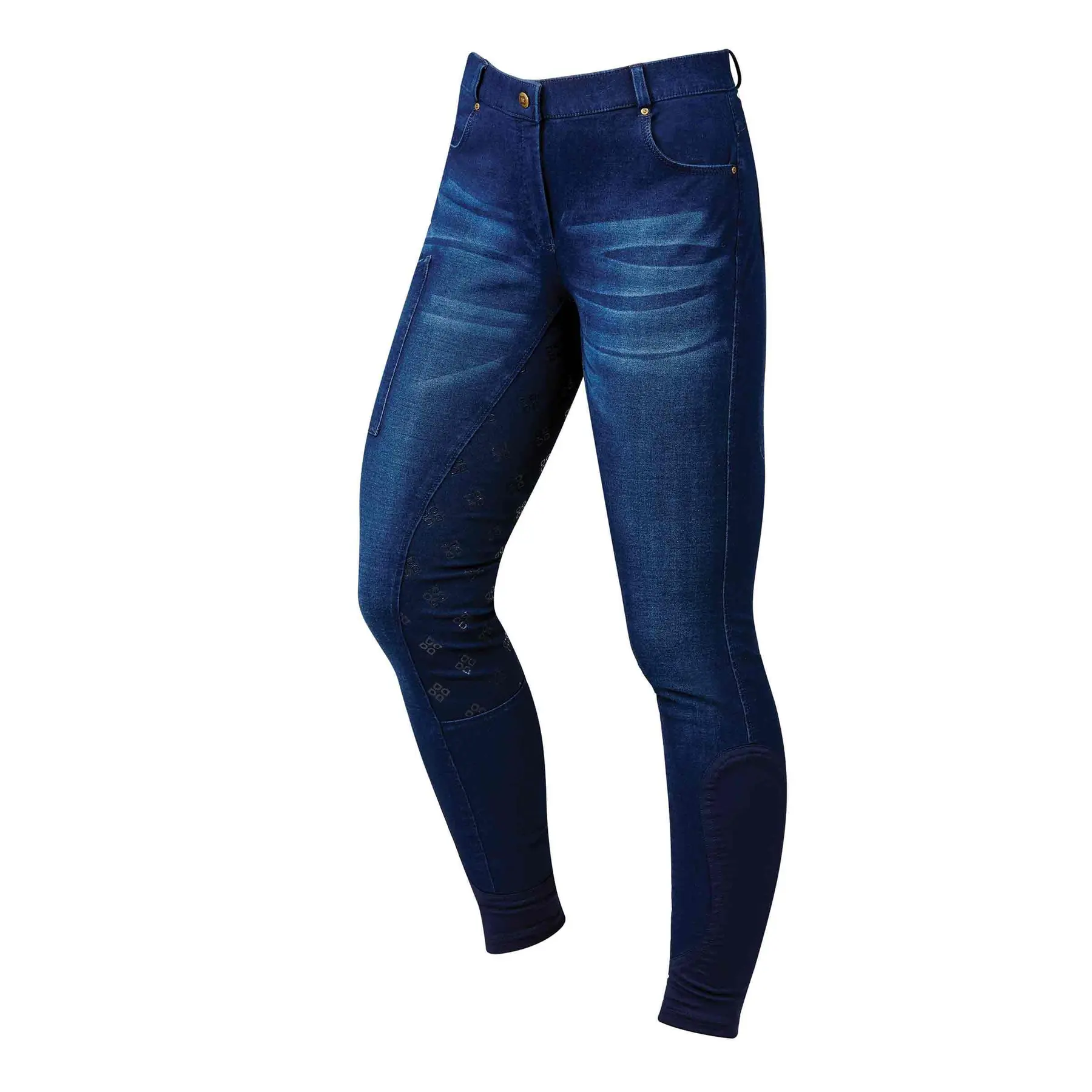 Jeans d'équitation imprimé en silicone full grip femme Dublin Shona